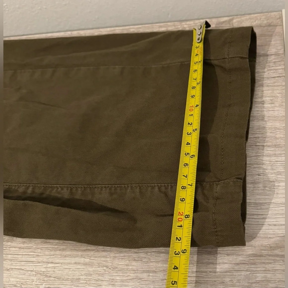 GOOD AMERICAN Cargo Pants Green Military Y2K High Rise Straight Leg Size 10 - Picture 6 of 13